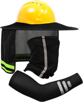 TCCFCCT Hard Hat Sun Shade, Full Brim High Visibility Hard Hat Sun Visor Neck Sh
